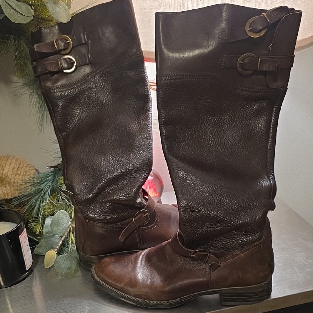 Aldo Dark Brown Over the Knee Boots - Picture 5 of 5